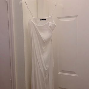 Zara White Midi Dress